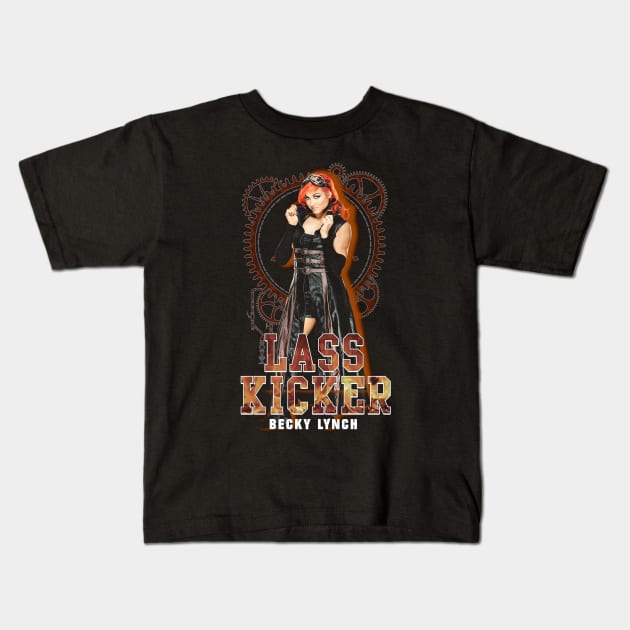 Lass Kicker - Becky Lynch Kids T-Shirt by lightsdsgn